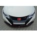 Накладка сплиттер на передний бампер вариант 4 на Honda Civic IX Type R